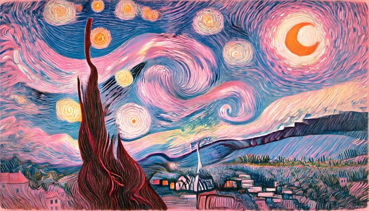 starry nights painting